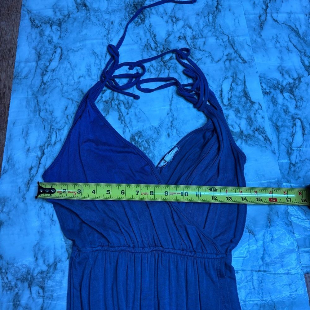 Rolla Coster Long Maxi dress sleeves blue long dress casual summer size small - Picture 6 of 6